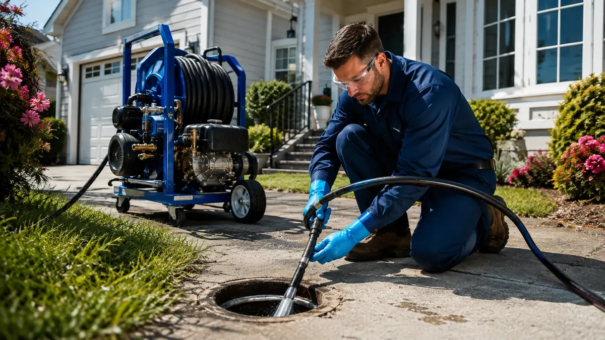 Residential Hydro Jet Drain Cleaning in Upland