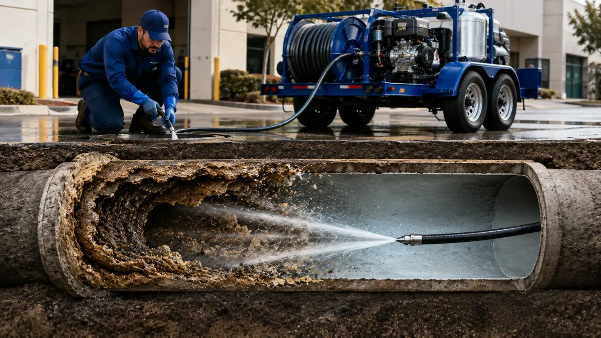 Sewer Pipe Descaling in Upland